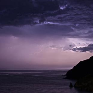 Storm in the Aegean sea